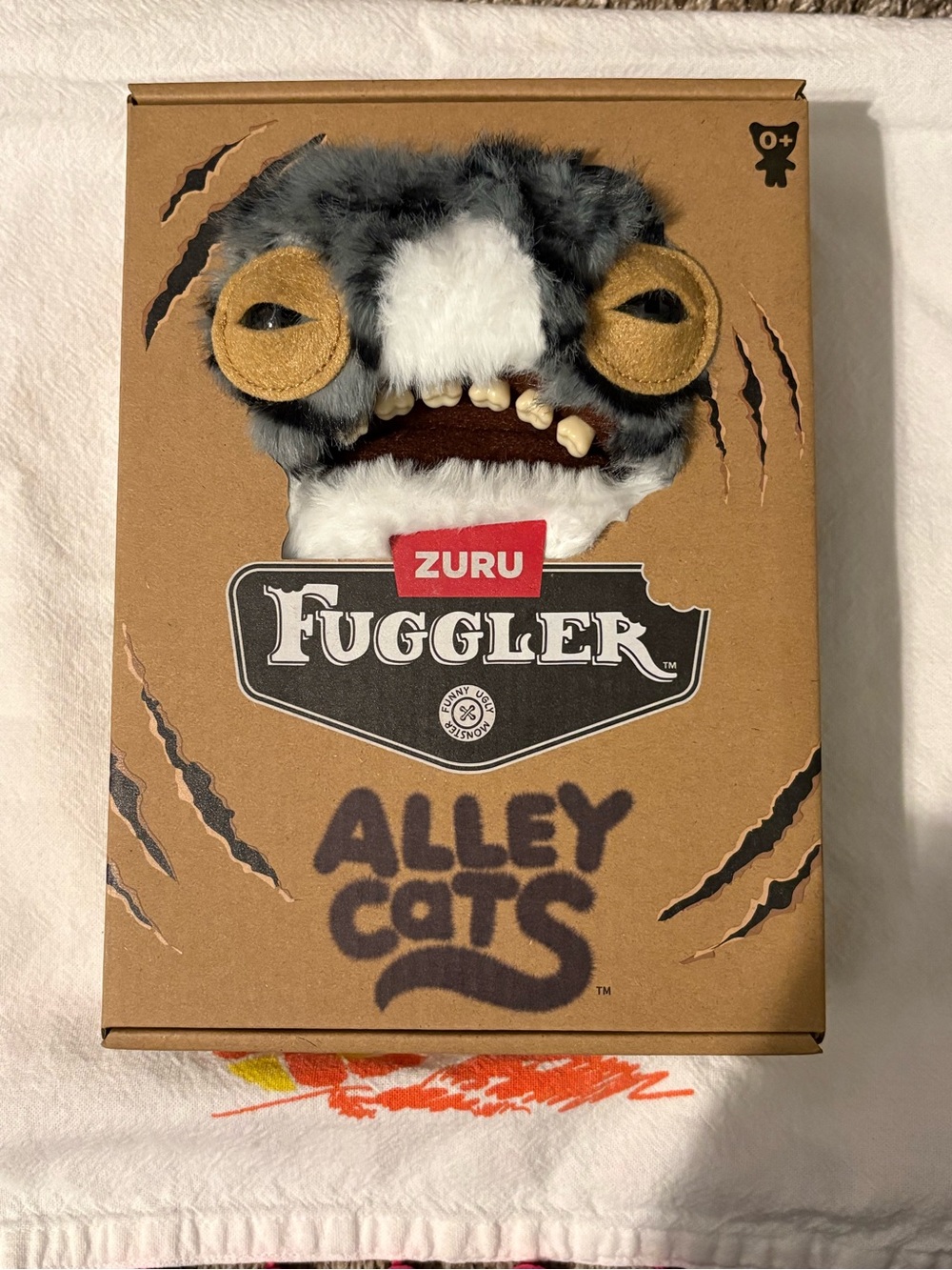 ZURU Fuggler Alley Cats Plush Toy - Gray & White